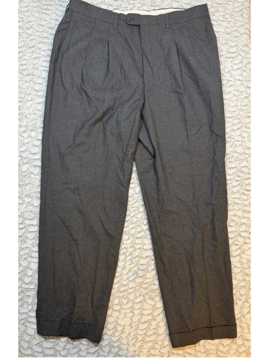 Lauren Ralph Lauren Other - Lauren Ralph Lauren Total Comfort Gray Pleated Wool Twill Dress Pants 34"